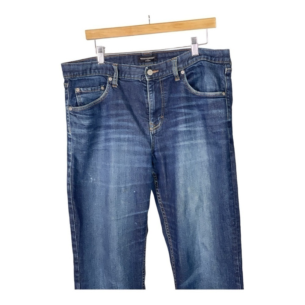 Banana Republic Factory Mens athletic fit Jeans Dark Wash - Picture 3 of 9